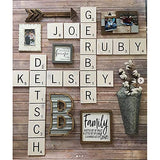 Blisstime 50PCS 4x4 Inch Wood Squares Unfinished Square Wood Pieces for Crafts,Painting, Writing, DIY Supplies, Engraving and Carving, Home Blisstime