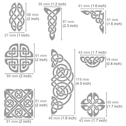 Aleks Melnyk #37 Metal Journal Stencils, Celtic Patterns, Wicca Stencil,  Celtic Knot Stencils, Viking Stencils, Wood Burning Templates, Wood Carving  Stencils, Pyrography, Bullet Journaling
