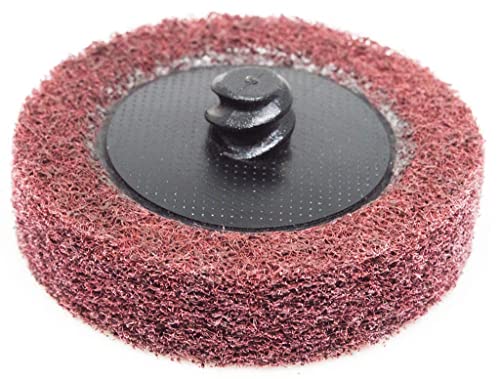Benchmark Abrasives 2" Quick Change A/O Non-Woven Surface Preparation Wheels for Sanding Polishing Paint Removal with Male R-Type Backing, Use with Benchmark Abrasives