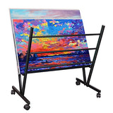 Falling in Art Metal Print Rack, Drying Display, Storage Stand for Artworks, Posters, Prints, Great Assistant for Shows & Galleries, Easy Moving with Falling in Art