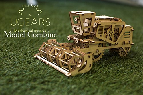 Combine Mechanical Construction Kit by Ugears: Self Propelled Modular Mechanical Model, 3D Wooden Puzzle for Self Assembly Without Glue, Brainteaser