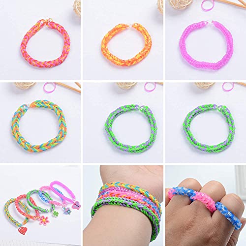 2500+ Rubber Band Bracelet Kit, Loom Bracelet Making Kit for Kids, Rubber Bands Refill Loom Set, Loom Bands Kit,Friendship Bracelet Girls Creativity Yestrong