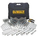 DEWALT Mechanics Tools Kit and Socket Set, 204-Piece, 1/4" & 3/8" & 1/2" Drive, MM/SAE (DWMT72165) DEWALT