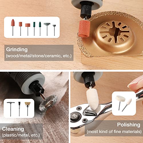 WORKPRO 306PCS Rotary Tool Accessories Kit, Fits Dremel Rotary Tool, 1/8" Shanks DIY Universal Fitment for Easy Cutting, Sanding, Grinding, Carving, WORKPRO