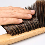 Counter Duster with Wood Handle, Hand Broom,Wood Block Hand Brush,Horse Hair Brush Broom Dust Brush Bench Woodworking Brush-Brushes Used for Counter, HOLIBIC
