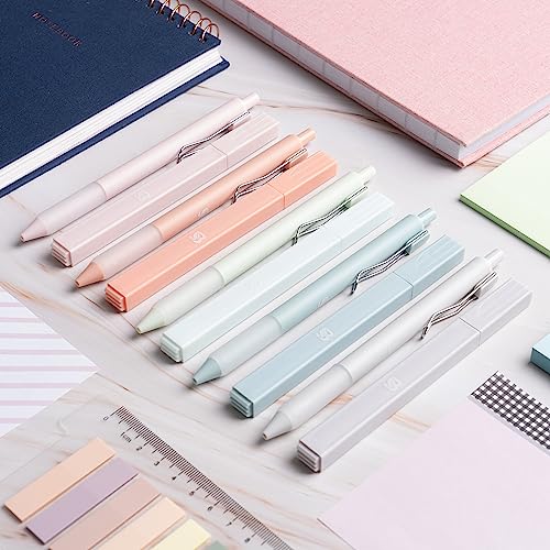 BLIEVE - Aesthetic Highlighters and Gel Pens With Soft Ink And Tip, No Bleed Dry Fast Easy to Hold, for Bible Journaling Planner Notes School Office - WoodArtSupply