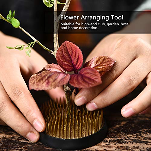 Oumefar Flower Arrangement Decoration Fixing Tool Set Flower Kenzan Iron Wire Scissor Ikebana Kenzan Japanese Flower Holder Tape Kenzan Accessories Oumefar
