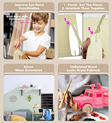 Puzzled 3D Puzzle H1 Truck SUV Wood Craft Construction Model Kit, Fun Unique & Educational DIY Wooden Army Toy Assemble Model Unfinished Crafting Puzzled