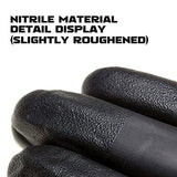 GMG SINCE1988 Exam Gloves, Nitrile Disposable Gloves Latex Free Powder Free, 50 Pack Black Nitrile Gloves, Large GMG SINCE1988