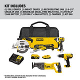DEWALT 20V MAX Power Tool Combo Kit, 4-Tool Cordless Power Tool Set with Battery and Charger (DCK551D1M1) DEWALT
