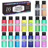 Shuttle Art Color Change Acrylic Paint Set, 16 Colors Chameleon Colors Acrylic Paint in Bottles (60ml/2oz), Non-Toxic for Artists, Beginners and Kids Shuttle Art