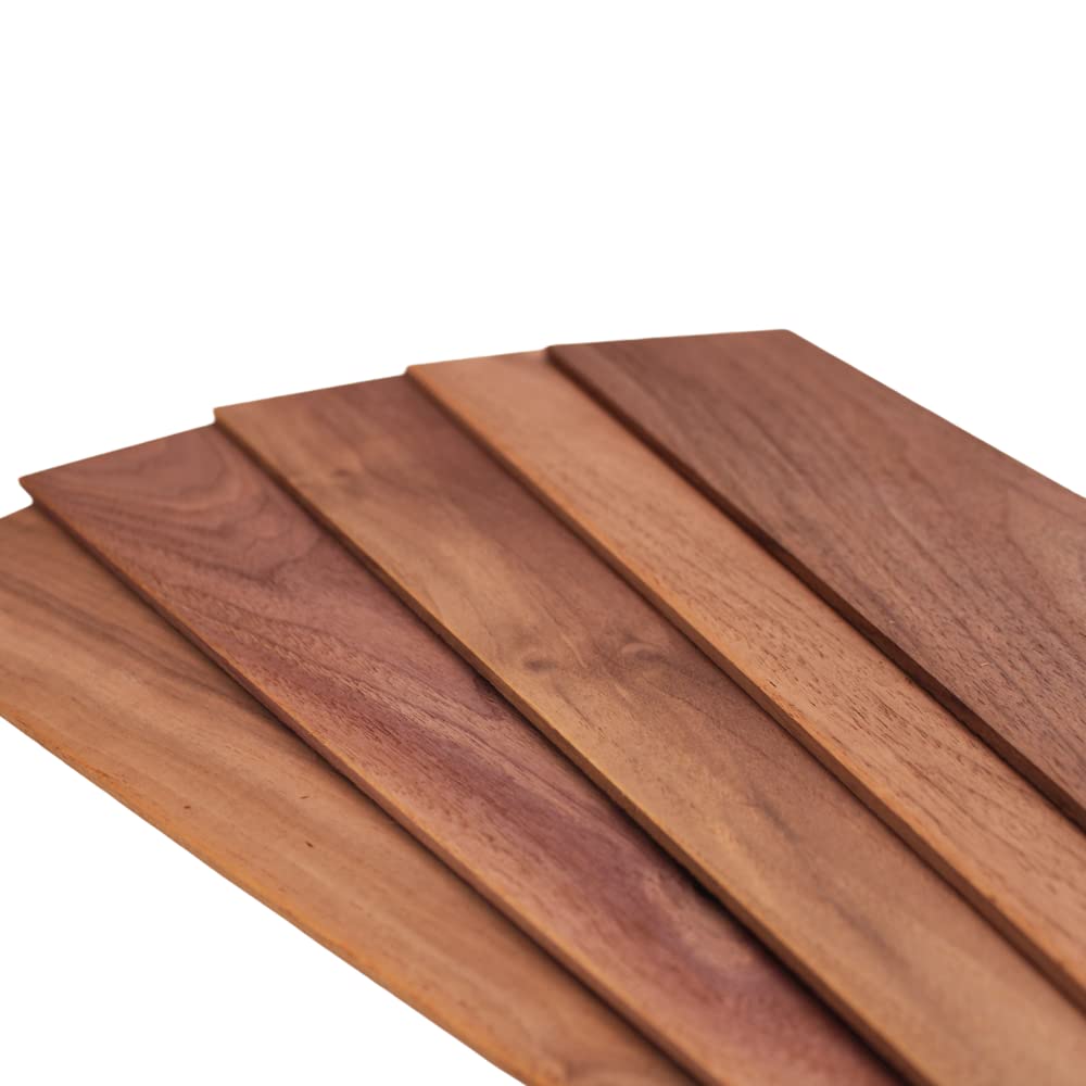 Natural Walnut Thin Sawn Lumber Board Blanks 1/8" x 4" (10pcs) (1/8" x 4" x 12") Barrington Hardwoods