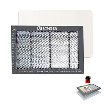 Longer Honeycomb Working Table, Soulmate for Engraver, Honeycomb Working Panel Set for RAY5, Fast Heat Dissipation and Desktop-Protecting, Compatible