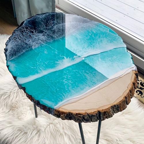 Shabebe Epoxy Resin 16OZ, Upgraded Crystal Clear Resin Epoxy Food Safe, Self Leveling & Bubble Free Epoxy Resin with Anti-Yellowing for Coating, Shabebe