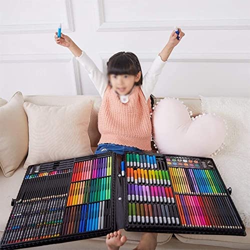 RMENST 288-Piece Art Set, Deluxe Professional Color Set, with Portable Case, Art Kit Gift Painting & Drawing Supplies Kit, for Kids, Adults - WoodArtSupply