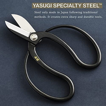 Wazakura Koryu Flower Arrangement Ikebana Scissors 6.5 in (165mm) Made in Japan, Floral Arrangement Hasami, Japanese Kado Tools - Yasugi Steel Koryu - WoodArtSupply