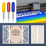 40 PCS Replacement Blades for Cricut Explore Air 2, Luxiv 3rd Party Accessory Replacement Cutting Blades, 20P 45° Blade for Cricut, 10P Luxiv