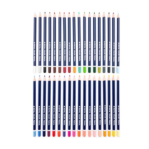 Royal & Langnickel Essentials 36pc Artist Color Pencil Tin Set - WoodArtSupply