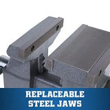 Wilton Reversible Bench Vise, 5-1/2" Jaw Width, 6-3/4" & 10-3/4" Jaw Opening, 3-3/4" Throat (Model 4550R) Wilton