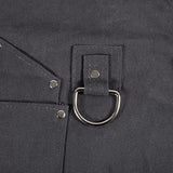 LEGACY - a Picnic Time brand Collins Mixologist Apron Waxed Canvas with Corkscrew and Bottle Opener, One Size, Gray with Black Accents PICNIC TIME