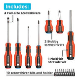 BLACK+DECKER Magnetic Screwdriver Set, 17-Piece (BDHT65003) BLACK+DECKER