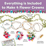 Creativity for Kids Flower Crowns Craft Kit - Create 4 Hair Accessories Creativity for Kids