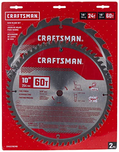 CRAFTSMAN 10" Miter Saw Blade, Combo Pack (CMAS210CMB) - WoodArtSupply