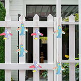 Airplane Wooden Outer Space Wood with Twines Art Unfinished Ornaments for Wedding Birthday Theme of Universe Party Decoration 20Pcs Zontween