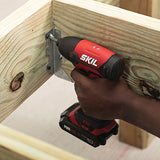 SKIL 20V 2-Tool Combo Kit: 20V Cordless Drill Driver and Impact Driver Kit Includes 2.0Ah PWR CORE 20 Lithium Battery and Charger - CB739001 Skil