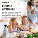 Farberware 3-Piece Kitchen Cutting Board Set, Reversible Chopping Boards for Meal Prep and Serving, Charcuterie Board Set, Wood Cutting Boards, Farberware