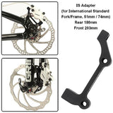 Kigauru Bike Disc Brake Mounting Bracket Aluminum Alloy CNC Machined Standard Caliper Post Mount Front 203mm Rear 180mm Rotor Adapter with Bolts Kigauru