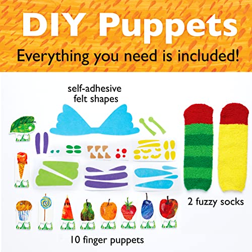 Creativity for Kids The Very Hungry Caterpillar Story Puppets: Sock Puppet Kit for Toddlers from The World of Eric Carle, Crafts for Kids Ages 3-5+ - WoodArtSupply