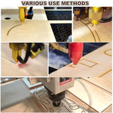 WOPPLXY 12 Pcs 8 x 4 Inch Walnut Plywood, 1/5" Thick Walnut Wood Sheets, Walnut Unfinished Wood for Crafts, Laser Cutting & Engraving, Painting, Wood WOPPLXY