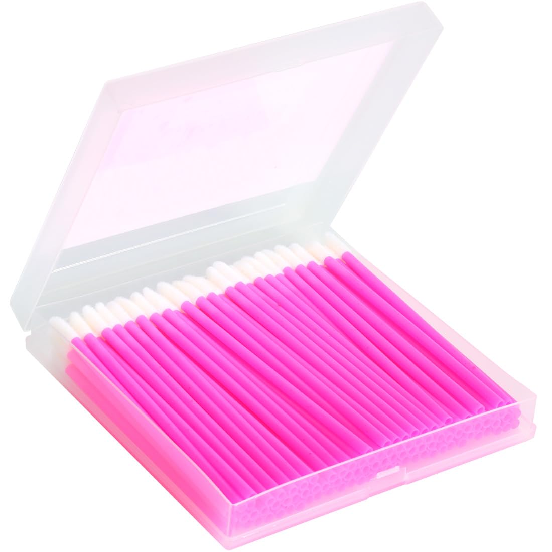 Ocim 100Pcs Lip Applicators Disposable Lip Wands Brushes for Lipstick/Gloss with Case,Rose - WoodArtSupply