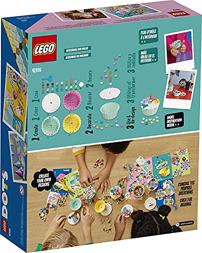 LEGO DOTS Creative Party Kit 41926 DIY Craft Decorations Kit; Makes a Perfect Play Activity for Kids, New 2021 (622 Pieces) - WoodArtSupply