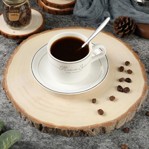 Large Wooden Slices for Centerpieces, 11-12" Unfinished Wood Cutouts, Wood Circles for Wedding, Table Decor Party and Home Decoration SENMUT