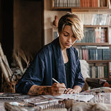 ARTEZA Mirror Chrome Marker Set, 6 Pack, 3 x 2.9mm & 3 x 5mm Nibs, Hi-Gloss Silver Metallic Pens for Eye-Catching Art on Various Surfaces, Craft ARTEZA