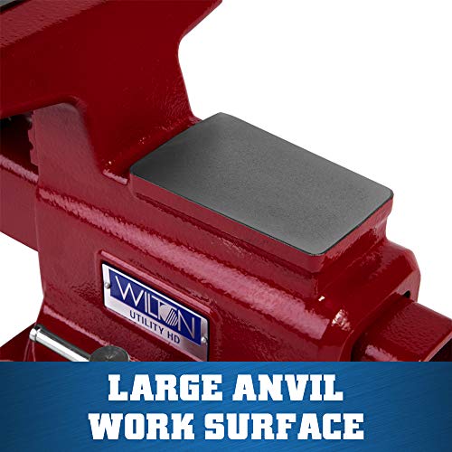 Wilton Utility HD Bench Vise, 6-1/2" Jaw Width, 6-1/4" Jaw Opening, 4-1/4" Throat (Model 656UHD) Wilton