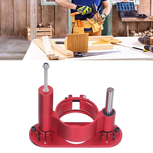 Adjustable Router Lift for Woodworking Universal Trimming Machine,Aluminum Under Lifting Table Router Base for Router Table Insert Base Plate with PerGar