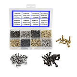 newlng 1600pcs 2MM Small Screws Phillips Flat Head Cross Self Tapping Tiny Screw Cabinet Electronic Accessories Screw Multifunctional DIY Micro newlng