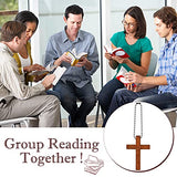 Hicarer Cross Charm Mini Wood Cross Charm Wooden Cross Pendant Hanging Ornament for Men, Women DIY Necklace Bracelet Earring Jewelry Craft Making Hicarer