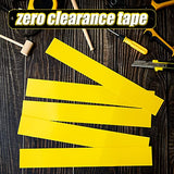 Zero Gap Woodworking Tape for More Accurate Cuts On Miter Saw Table Saw PVC Self Adhesive Strips for Positioning Wood Cutting, 2 x 14 Inch, Yellow Fabbay