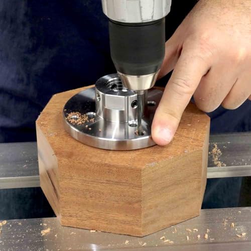 Hurricane Turning Tools, 3" Steel Faceplate For Wood Lathe, 1" x 8 TPI Hurricane Turning Tools