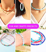 Gionlion Clay Beads Bracelet Making Kit, 8000PCS Preppy Clay Beads Letter Beads Spacer Beads and Charms Kit for Friendship Jewelry Making, Crafts Gionlion