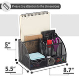 Mr. Pen- Mesh Desk Organizer, Black, Pen Holders Organizers, Desk Pencil Organizer, Pen /Pencil Holder, Pen Organizer for Desk Mr. Pen