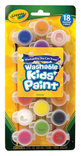 Crayola Washable Kid's Paint Assorted Colors 18 Each (Pack of 3) - WoodArtSupply