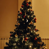 Sewroro 20pcs Moon Wood DIY Crafts Cutouts Moon Shaped Unfinished Wood Slices Hanging Embellishments Wooden Moon (Size 2) Sewroro