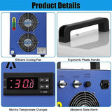 6L Industrial Water Chiller CW-5200, 0.9HP 2.6gpm Water Cooling System for 50W-150W, CO2 Laser Engraving & Cutting Machines, Cools 5200 BTU/Hour CuisinAid