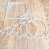 Multi Circle Router, Tracing Template, Router Inlay Template, Router Jig, Woodworking Template, Craft Template Phocaea