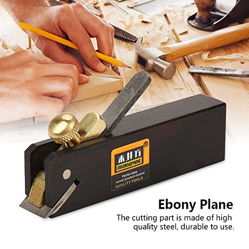TOPINCN Mini Wood Planer, 3 inch Wood Hand Planer Ebony Woodworking Plane for Planing Surface Smoothing & Flat Bottom Trimming Wood Perfect for TOPINCN